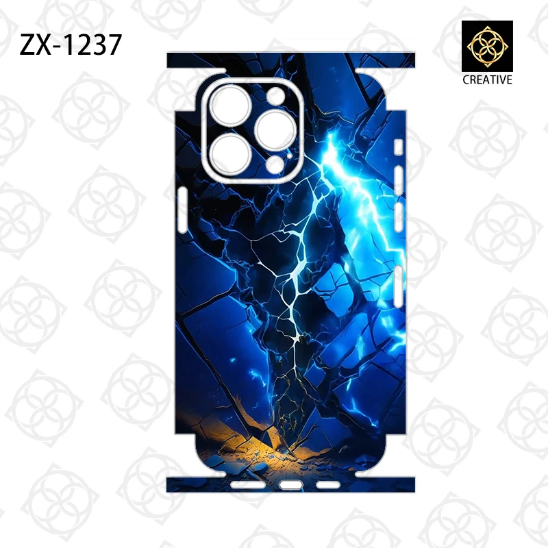 Full Coverage Colorful Phone Stickers Film For iPhone16 15 13 14 Pro Max 3M Back Skins Sticker For iPhone13 Mini Cover Film