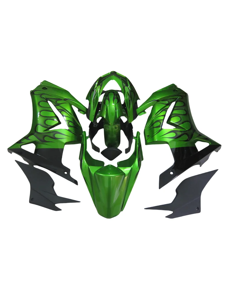 Custom for Kawasaki Ninja fairing ZX250 2008-2013 2014 injection molding ZX250 08-14 green black motorcycle fairing