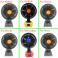 Accessory Electric Fan USB Mobile Phone Power Bank For Makita For Bosch For Milwaukee For Dewalt Worx For Devon Li-ion Battery