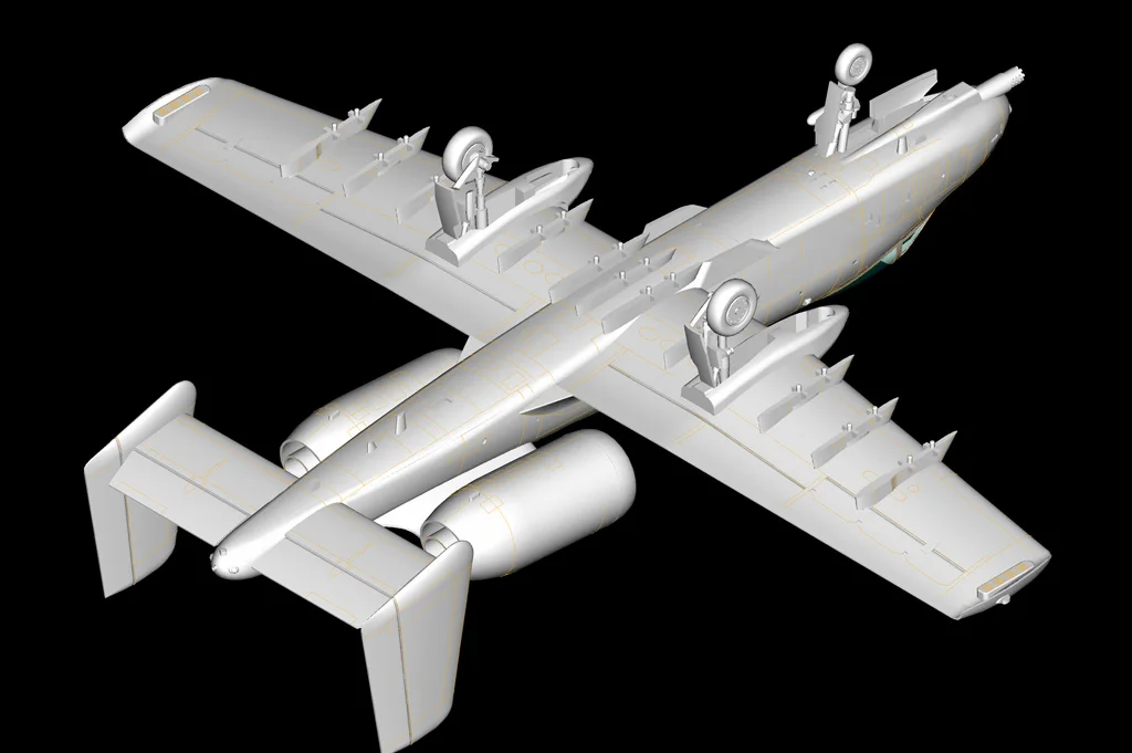 Hobbyboss 80266 1/72 Scale A-10A Thunderbolt II เครื่องบินสะสมของเล่นพลาสติกประกอบอาคารชุดงานอดิเรก DIY