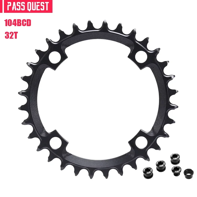 PASS QUEST 104 bcd narrow wide chainring Round 30/32/34/36/38T for M780 M610 670 for Sram X0 X7 X5 X9 Bike Chainwheel12 Speed