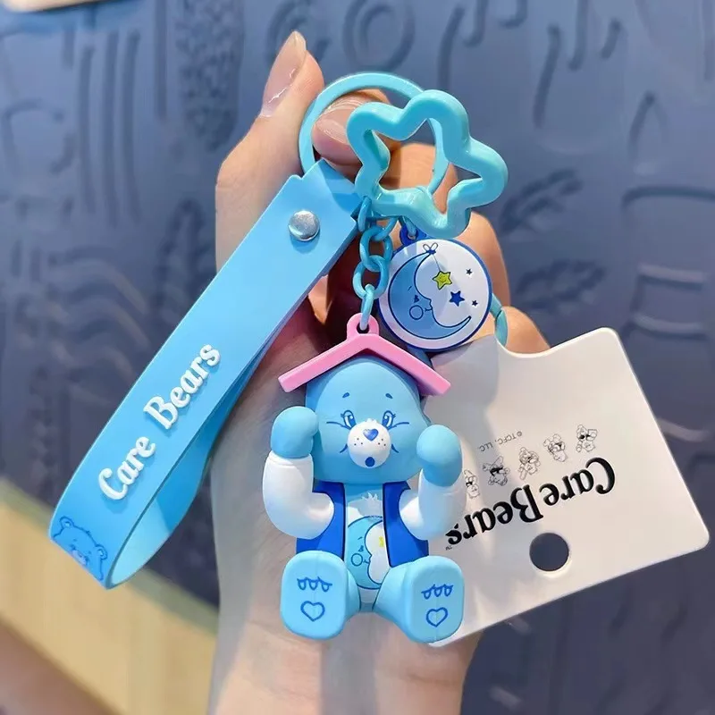 Care Bears Plush Ornament, Cute Cartoon Decor for Campus Library, Lovely Accessory for Educators, Sweet Desk & Bag Decoration