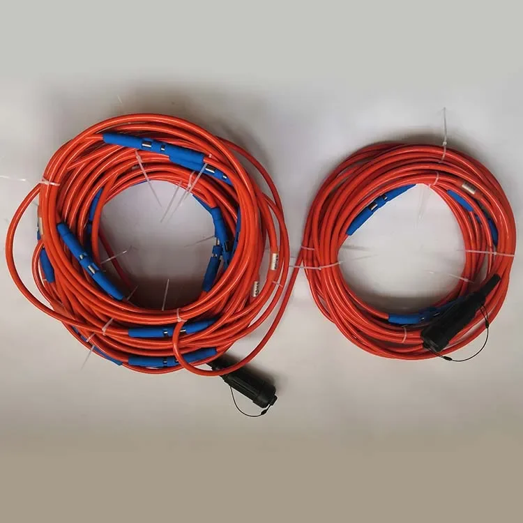 

24 Channels Seismic Refraction Cable with 24 Mueller Clip Take-out , Seismic Cable