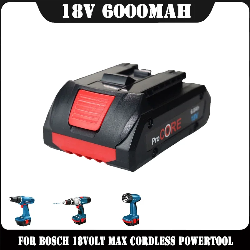 For BOSCH Professional 18V 21700 6.0Ah Battery ProCORE 18V Li-ion Battery Replacement for BAT609 BAT618 with BMS