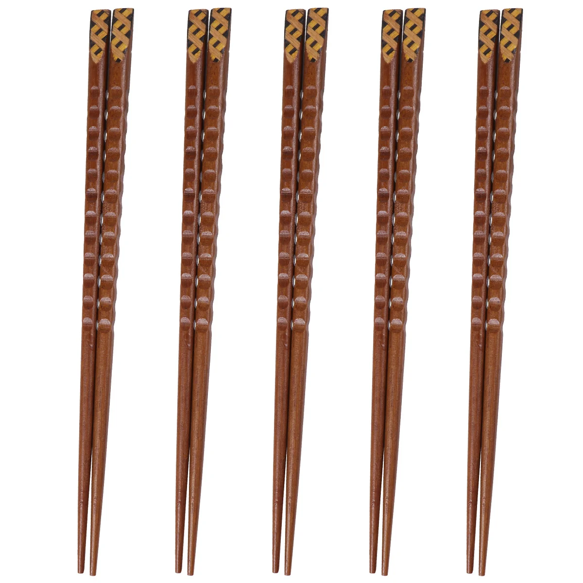 

1Set Pointed Chopsticks Sturdy Household Practical Creative Wooden Tableware Convenient Package