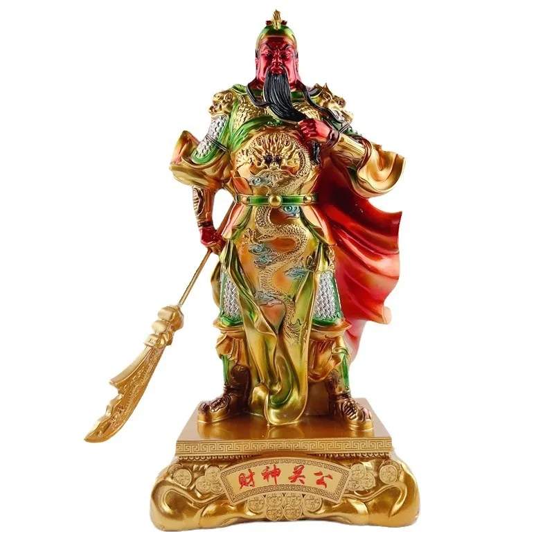 

Цветной медный Бог богатства Guan Gong Guan Di Shengjun Боевой бог богатства Guan Yu Орнамент Креативный подарок на открытие компании