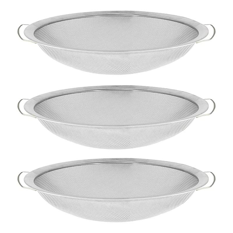 3 Pack Paint Strainer 60 Mesh Stainless Steel Paint Lotion Honey Funnel Filter Cover Filter Tool