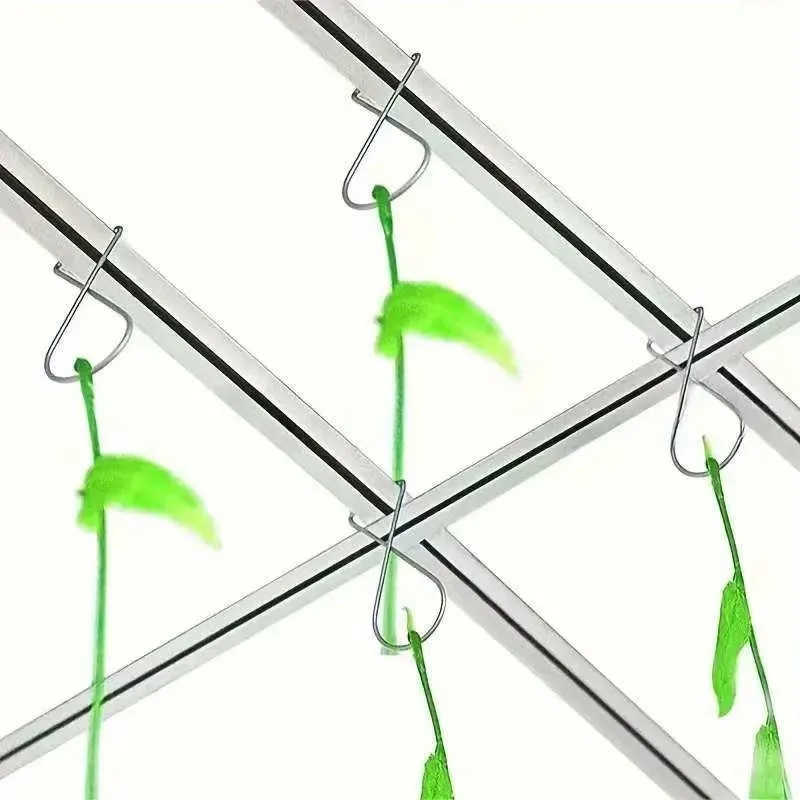 81 pcs Ceiling Grid Hangers Easy Install No Tools, designed for Office Sign Hanging, Metal T-Shape Design