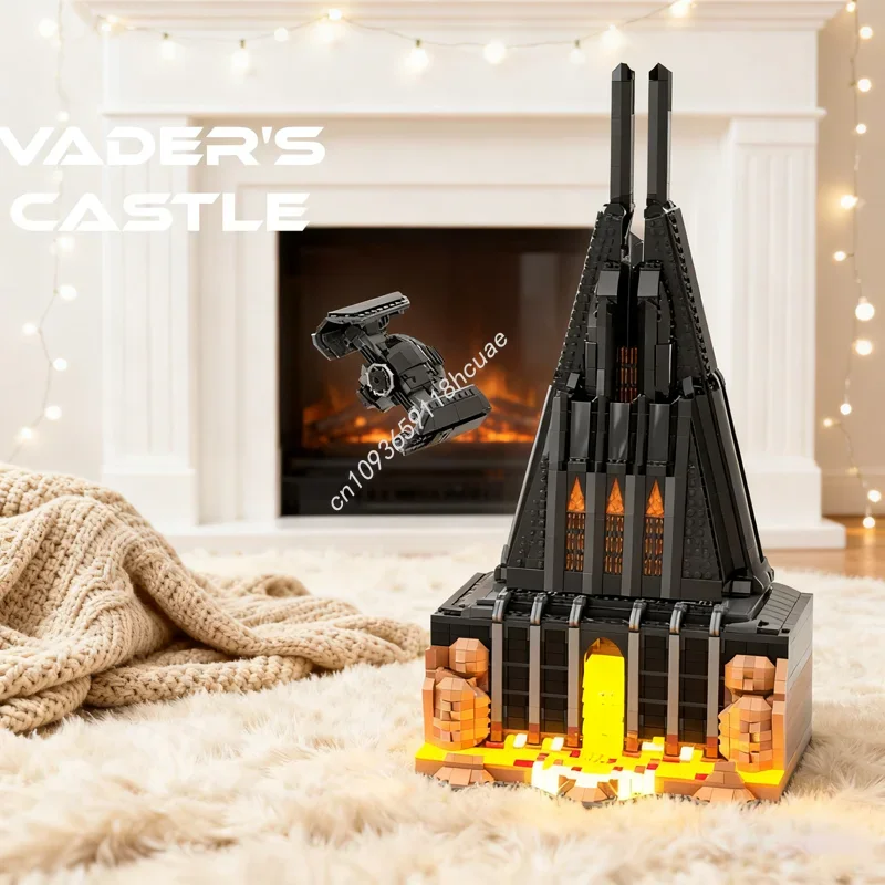 

3009pcs MOC Vader s Castle Barad d r Star Battle Model Building blocks Architecture toy idea Education Brick Christmas gift Kids