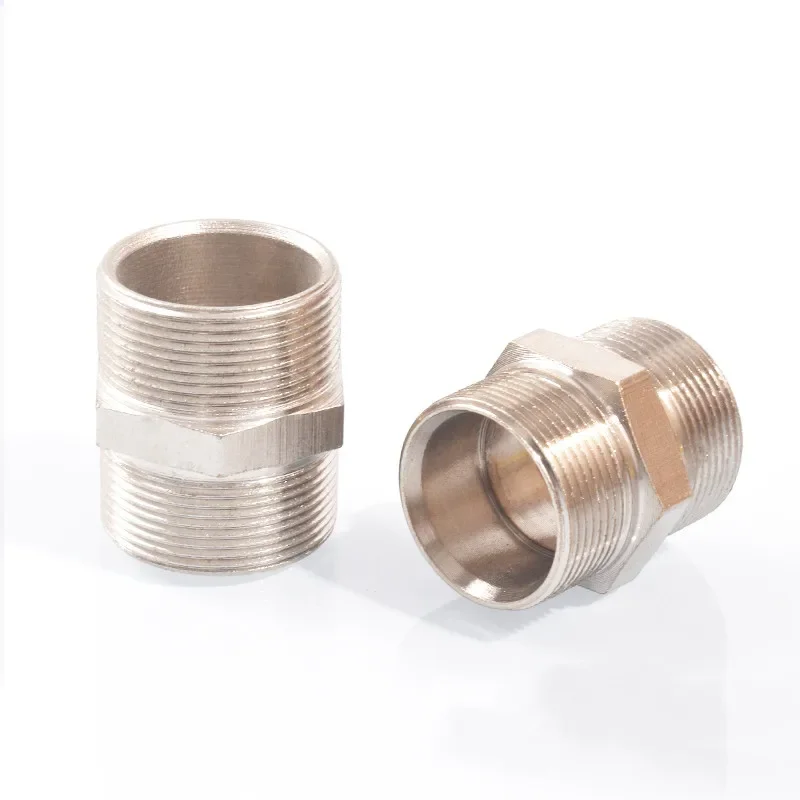 

M8 M10 M12 M14 M16 M18 M20 M22 M24 Metric Male Thread Brass Nickel Plated Pipe Fitting Connector Adapter