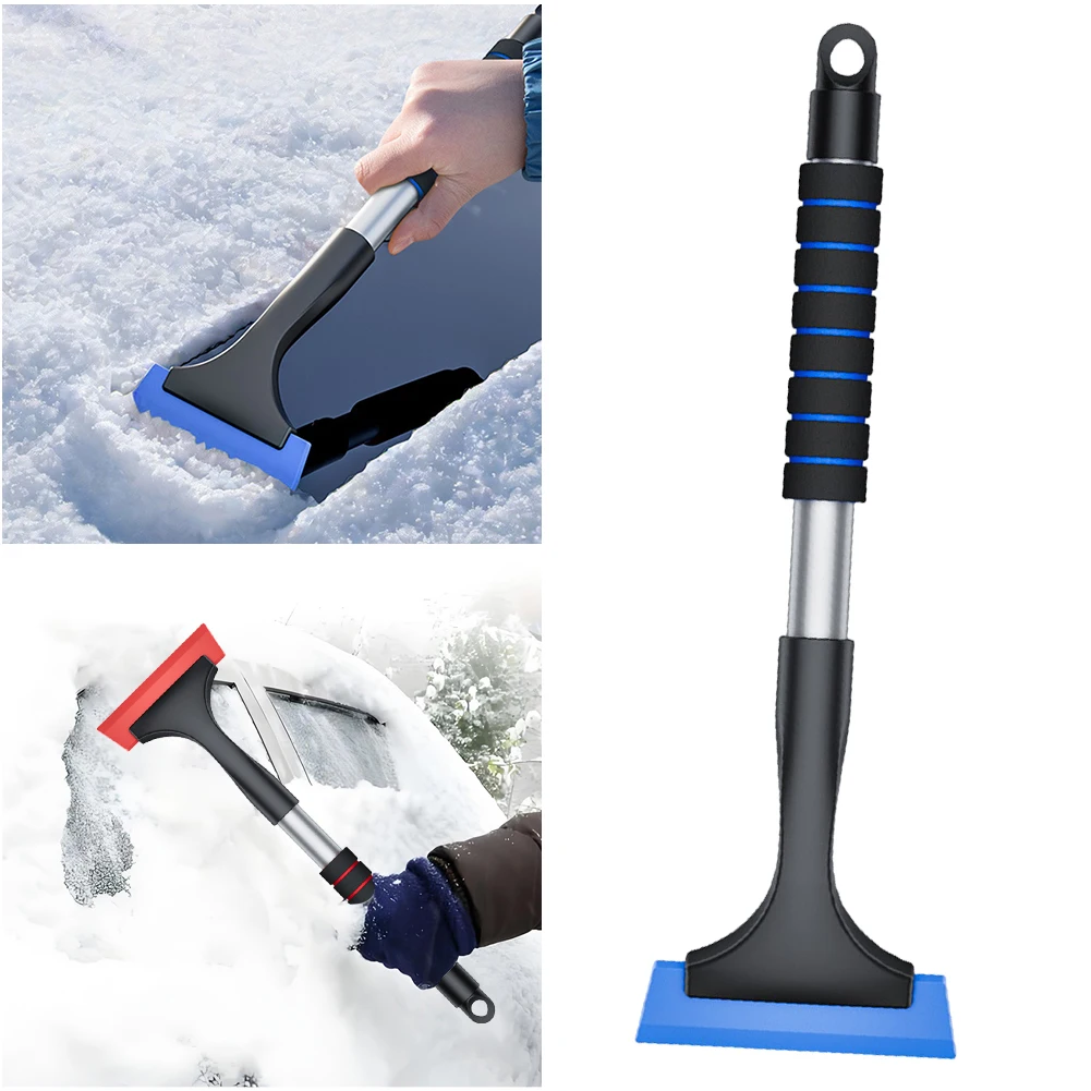 

Extendable Ice Scraper with Sponge Handle Auto Ice Remover Ergonomic Car Snow Shovel Windscreen Protection Accessories