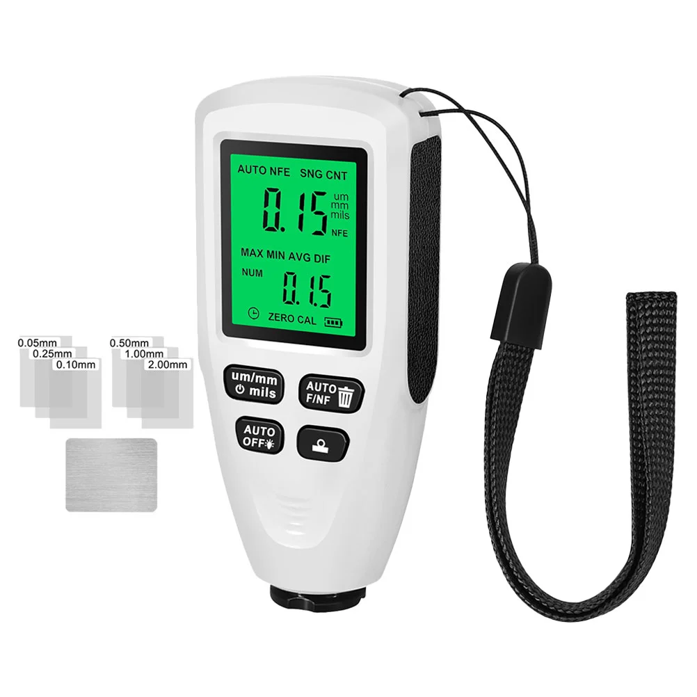 

Coating Thickness Gauge with Backlight Paint Meter Cars Automotive for Digital Surface