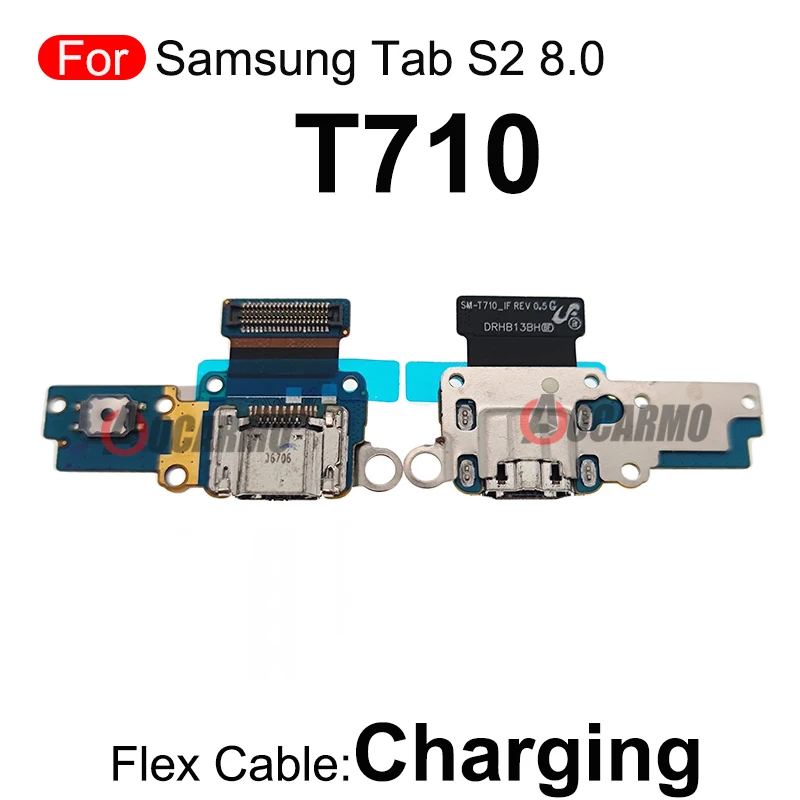 Tab T710 T715 USB Charging Port For Samsung Galaxy Tab S2 8.0 Charger Plug Dock With Mic Connector Flex Cable Replacement Part