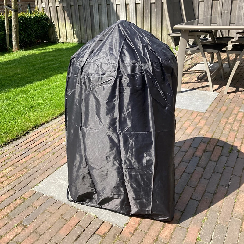 Round Waterproof Cover For Bbq Grill Garden Table Furniture Dustproof Outdoor Picnic Portable Oxford Cloth Protect Bag 70x70cm