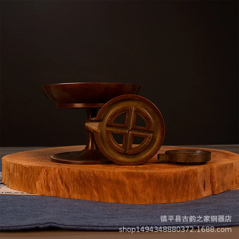 Purple Pure Copper Sandalwood Backflow Incense Burner O