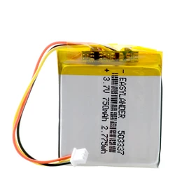 Baby Monitor 3.7V 750mAh 503337 Polymer Lithium Battery For Smart Watch Speaker Angeleye Ae210 Video NannyCam H32 EU053337P