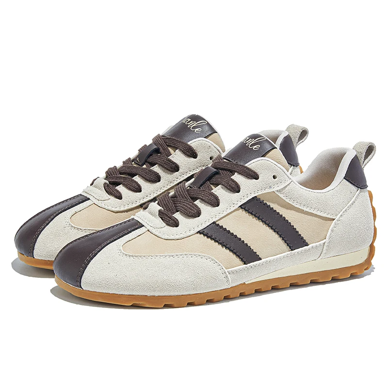 

AIYUQI Women Sneakers Genuine Leather Flat Non-slip German Training Female Shoes Large Size Autumn Casual Girl Forrest Gump Shoe