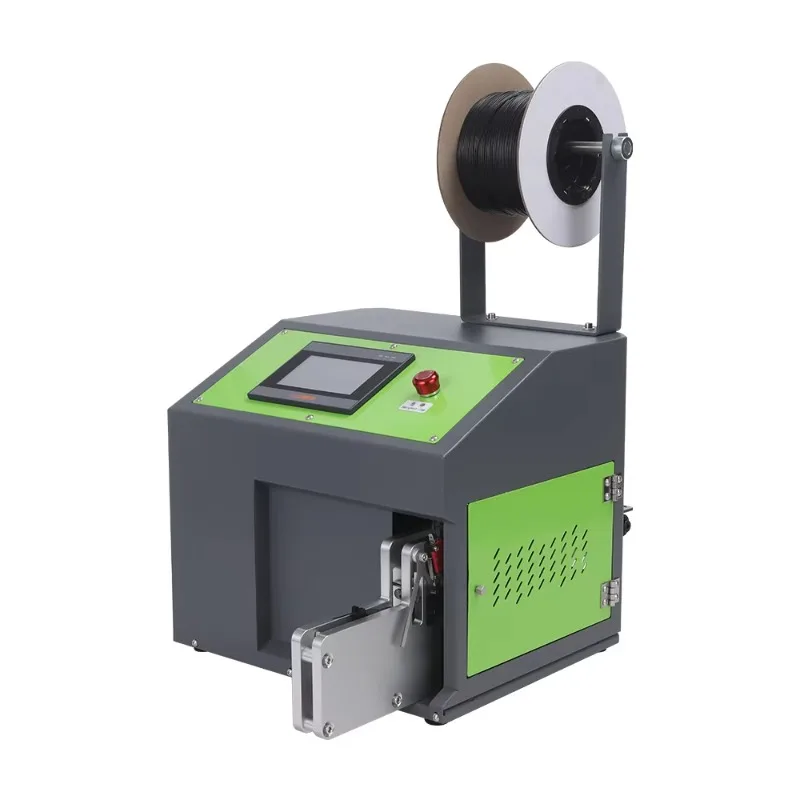 Power Cord Tying Machine Semi Automatic Wire Tying Machine Small Cable Tie Machine Touch Screen Cable Bundler