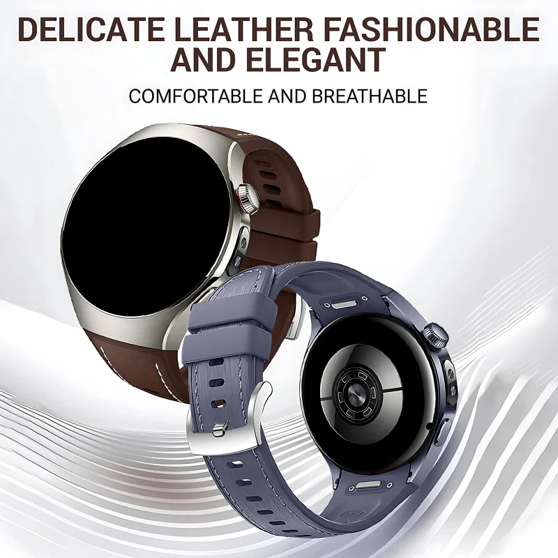 Silikonowy pasek z metalową klamrą do Huawei Watch 5 (46 mm), regulowany, stylowy, bezpieczny, wykonany z wysokiej jakości materiałów, akcesorium do smartwatcha. — zdjęcie produktu 5