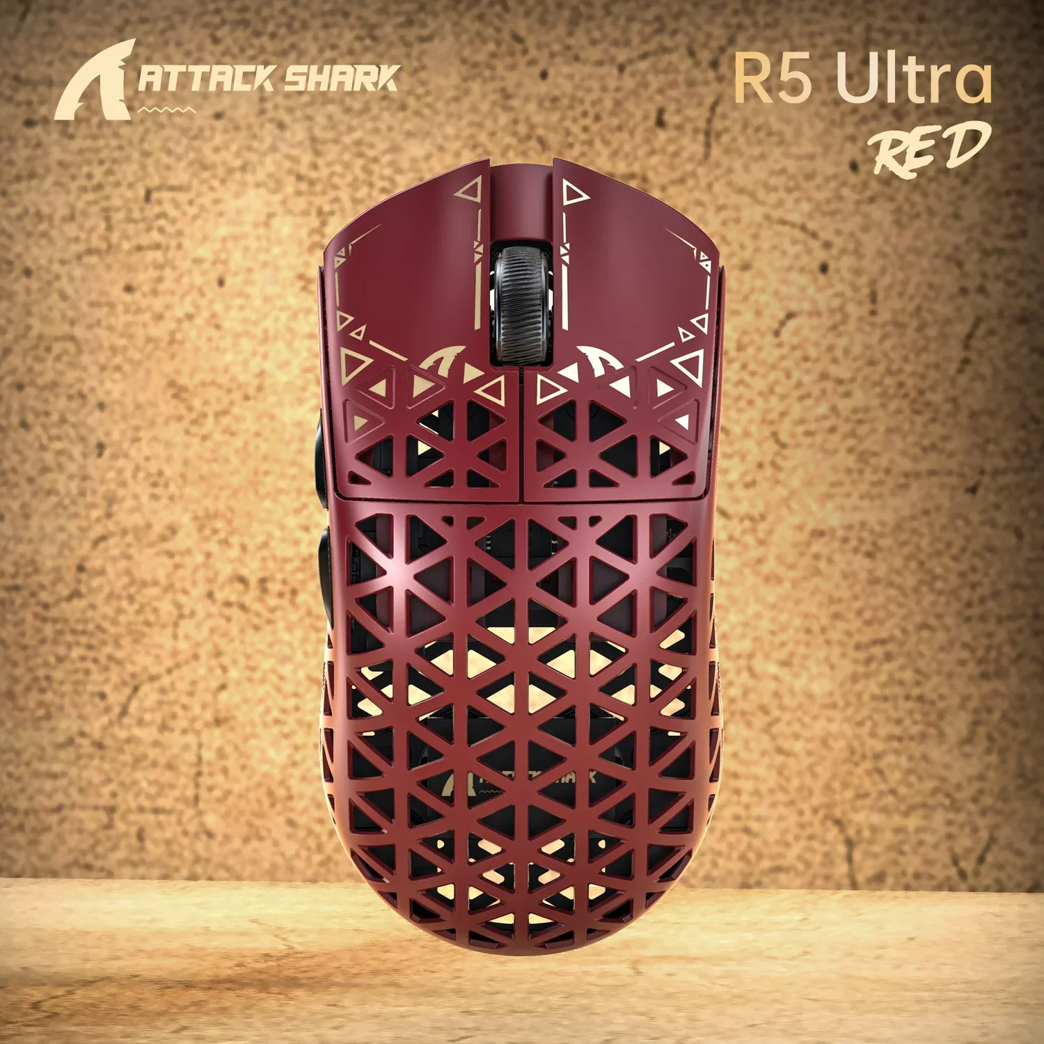ATTACK SHARK R5 ULTRA（レッド） Amazon.com: ATTACK SHARK R5Ultra 8K Carbon Fiber Wireless Gaming