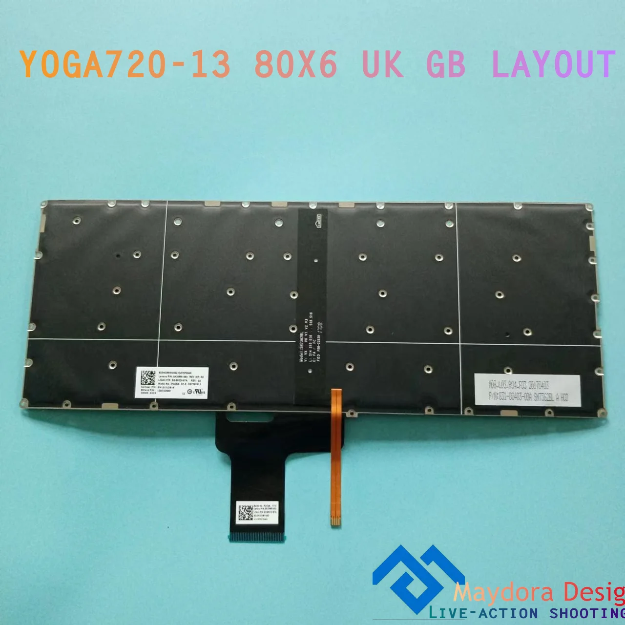 UK/GB SP LA Laptop  keyboard For LENOVO YOGA 720-13 720-13IKB 80X6 series