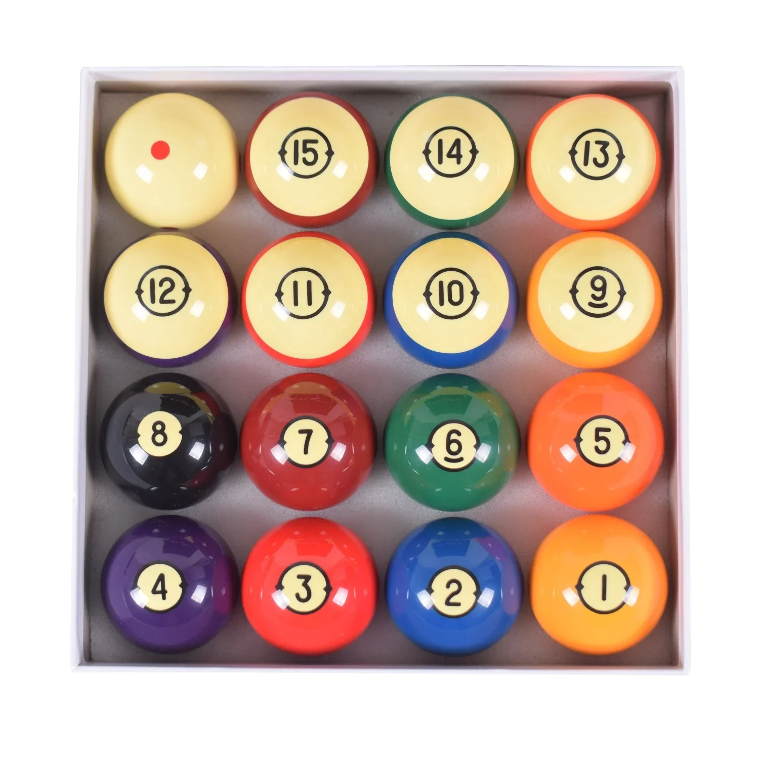 2-1/4 inch top quality billiard ball set