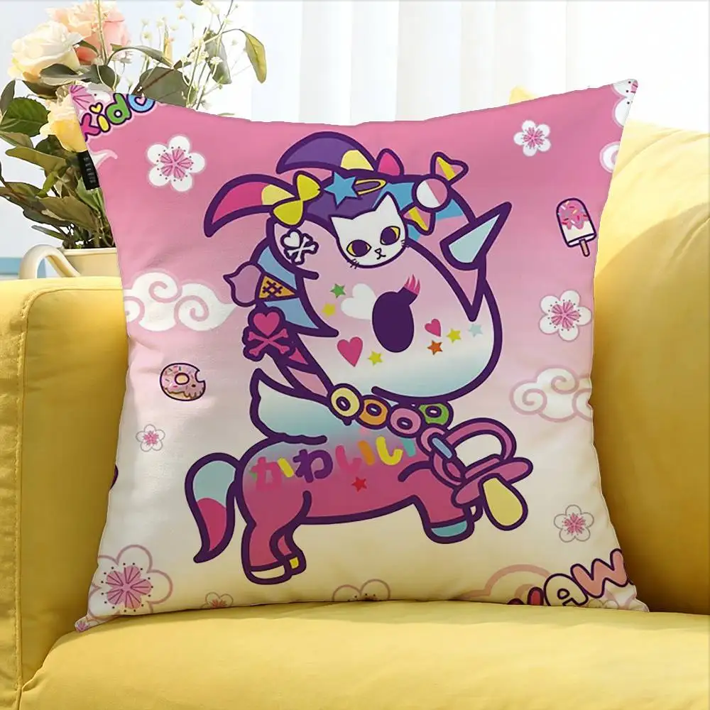 T-Tokidoki-S   Various Sizes Square Pillow Case For Car Home Bedchamber Decor