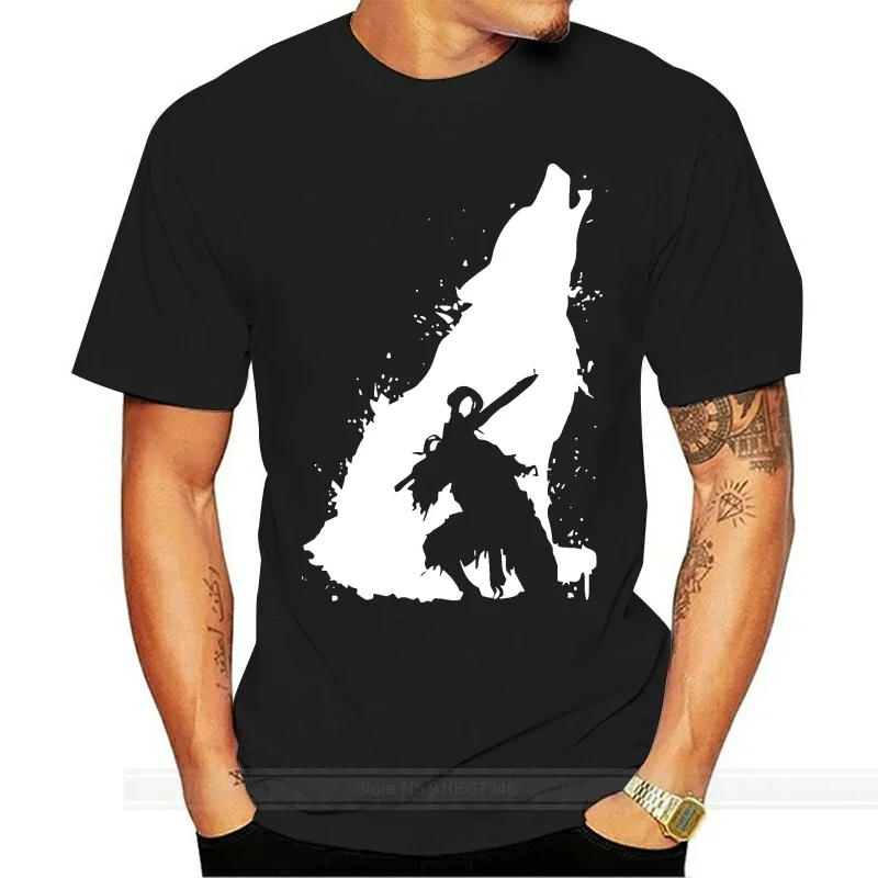 one yona Knight Artorias Dark Souls T Shirts Wolf Samurai Funny Tshirts Shadow Top Quality Fashion Clothing Designer Men T Shirt