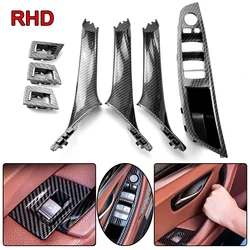 LHD and RHD Car Interior Door Handle Fit For BMW 5 series F10 F11 520d 525d 530d 535i Inner Panel Pull Trim Cover