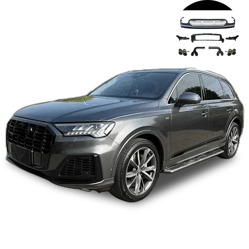 Q7 To Rsq7  Front Bumper Black Grill Bodykit For Body Kit Q7 4M 4L Sline