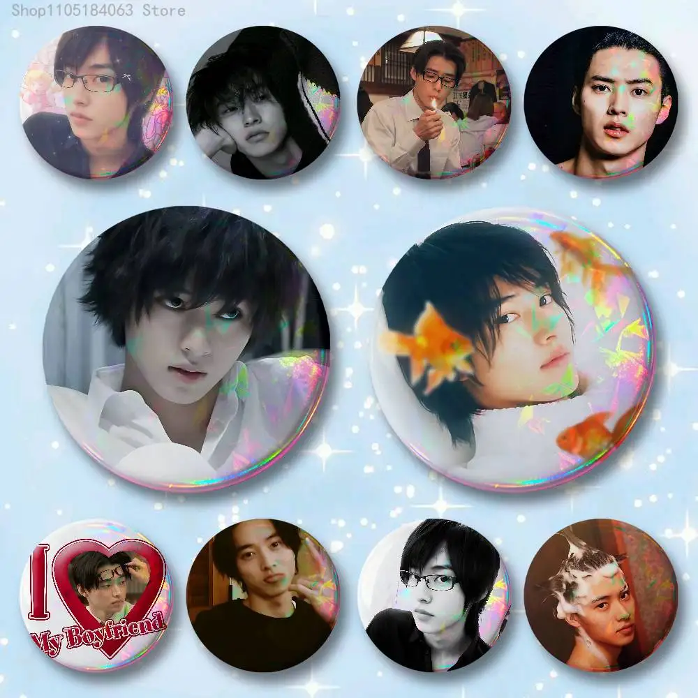 Kento Yamazaki Badges 25 32 44 58 75 mm Round Cosplay Pin Bag Decor Fans Collect Friends Gifts Brooch Souvenir