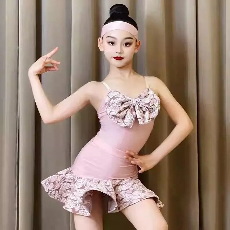 Ding Dance Dress Girls' 2025 Summer New Style Practice Dress Children's Advanced Training Dress Performance Dance Skirt