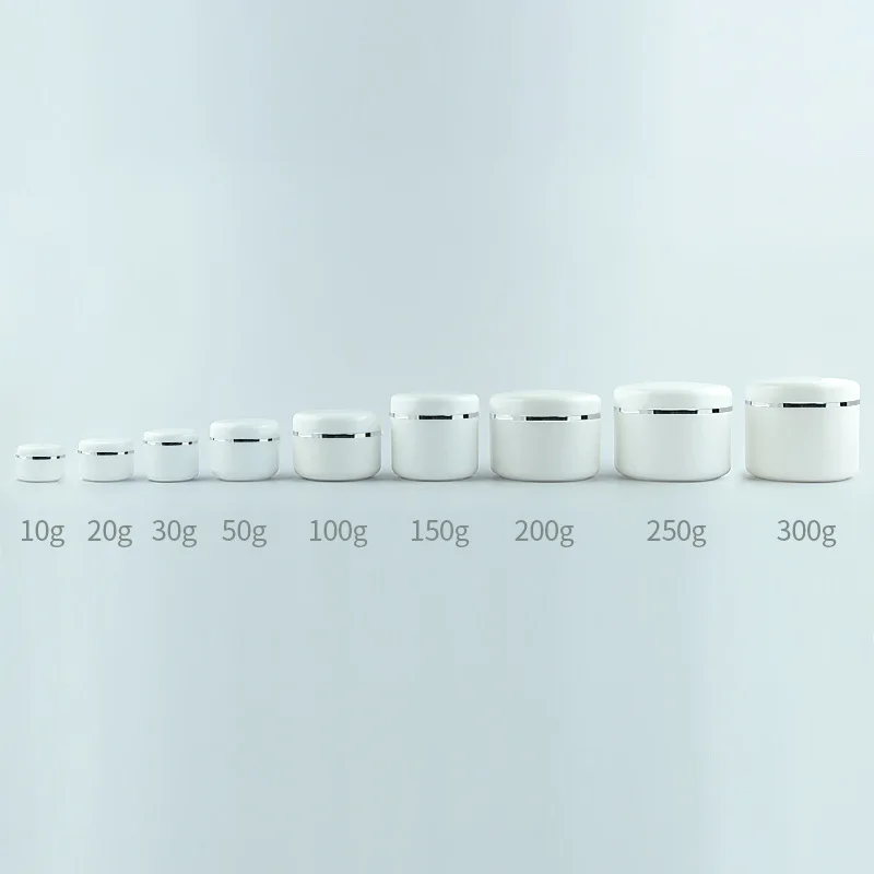 30 Pz 10g 20g 30g 50g 100g Barattolo di Crema Bianco/Nero Contenitore di Trucco Campione Scatola di Cosmetici Vuoto Trucco Vaso Bottiglie Riutilizzabili