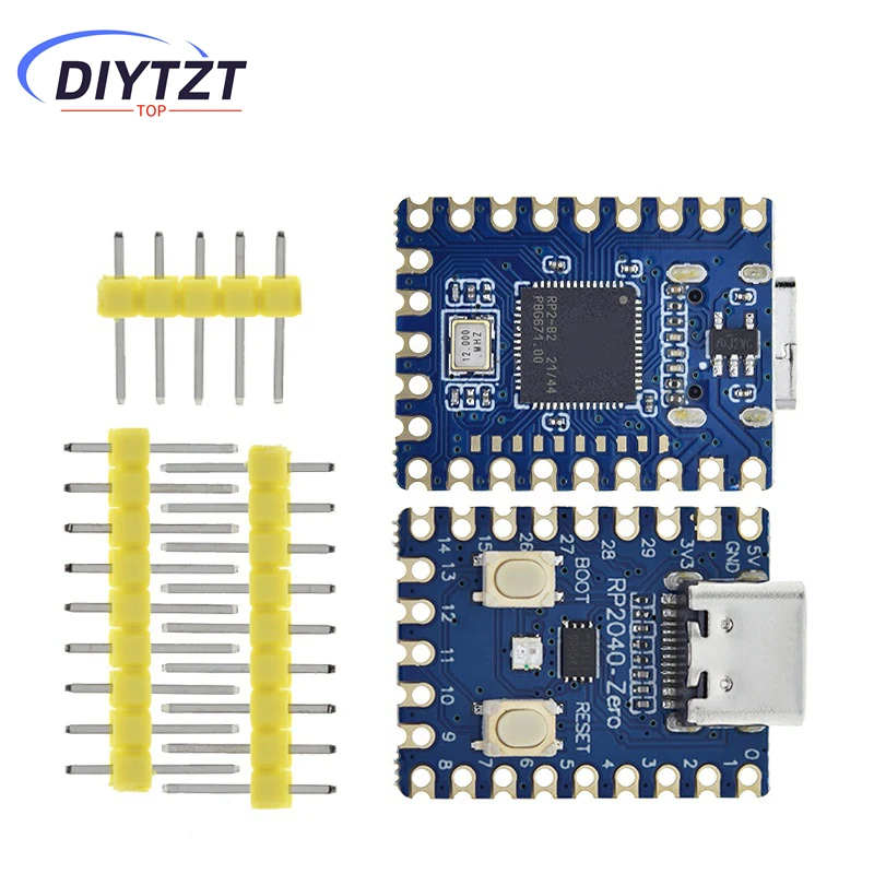 1/5PCS RP2040-Zero RP2040 For Raspberry Pi Microcontroller PICO Development Board  Dual-core Cortex M0+ Processor 2MB Flash