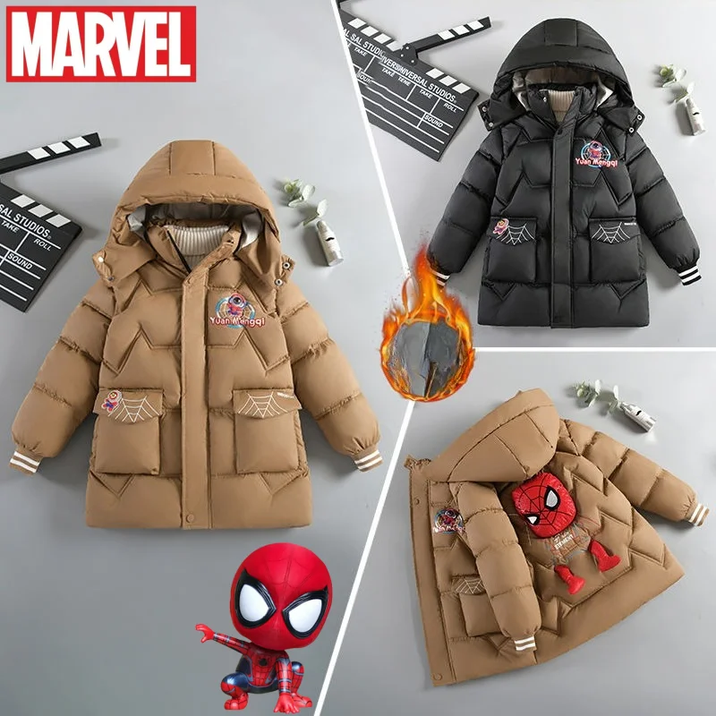 

Новая крутая и милая креативная хлопковая куртка с рисунком аниме «Человек-паук», модное, удобное, плотное и теплое пальто