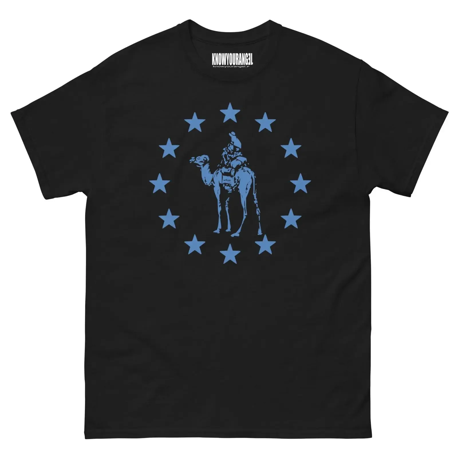 Silk Road Parody T Shirt Dark Web Meme EU Stars  vintage Washed Top For Everyday Wear graphic Unisex streetwear
