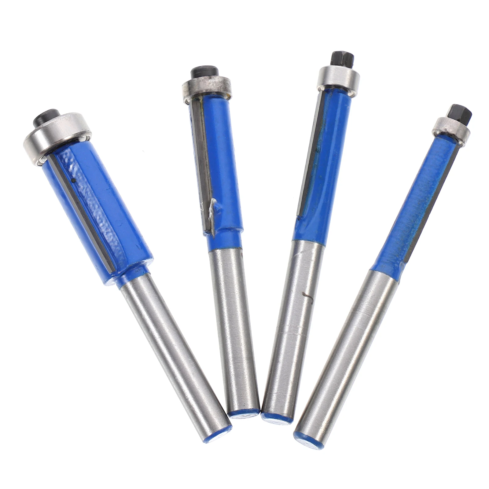 

4pcs Straight Mill Cutters Double Flute Router Bit Trimming Knives Cutting Milling Tool End Bits High