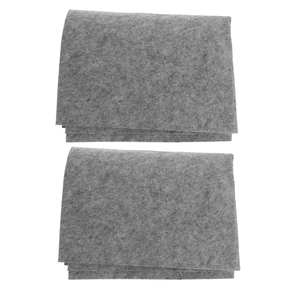 

2 Pcs Calligraphy Felt Pad Thickened Wool Desk Mat Grey Student Xuan Paper Practice Large Size Durable Portable Writing