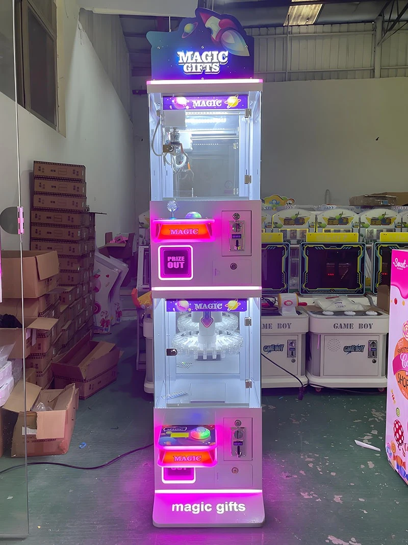 Grab the gift machine, coin-operated scanning code boutique game machine, commercial grab doll machine, clip machine in one.