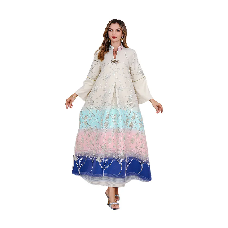 Vestido largo de Ramadán Eid Abaya para mujer, Hijab musulmán de Dubái, Turquía, ropa islámica, vestidos africanos, bata musulmana, Djellaba para mujer