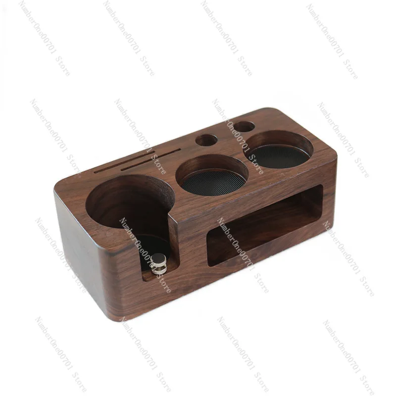 Coffee press seat Coffee machine handle matching utensils Storage walnut filling seat handle support frame Powder press hammer