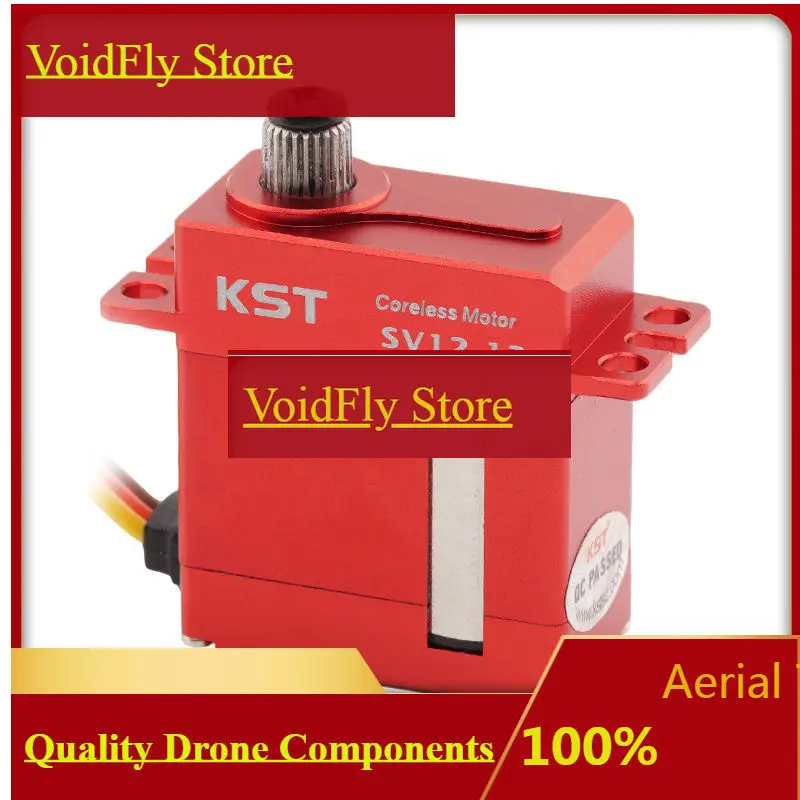 VoidFlyKST SV12-12 Super High Voltage DC 12.0V 9.0Kgf.cm 0.10sec/60 Micro Coreless Servo Aluminum Alloy Case For RC Helicopters