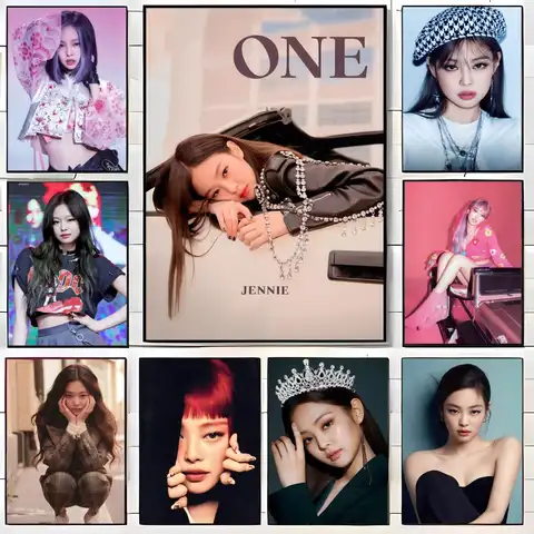 Singer J-JENNIE Poster  Self-adhesive Art Waterproof Paper Sticker Coffee House Bar Room Wall Decor
