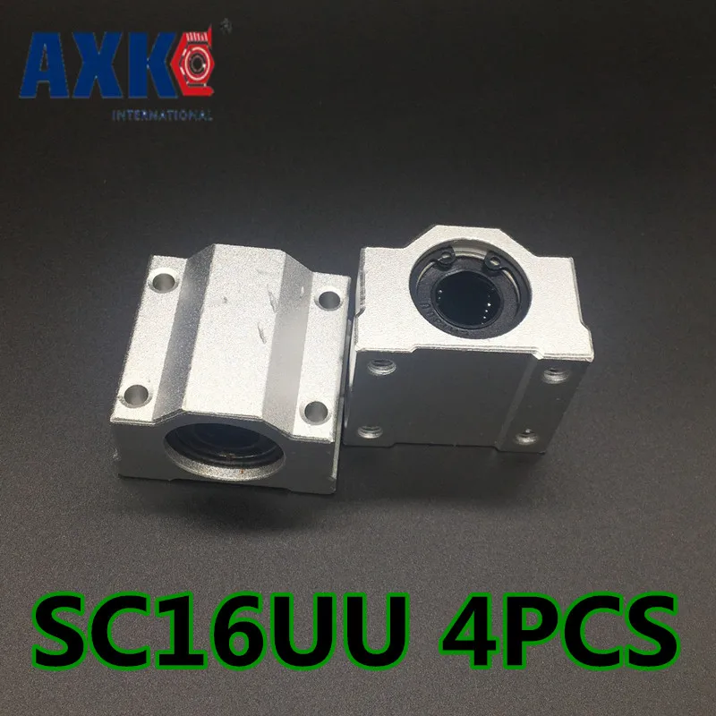 

Набор линейных направляющих AXK, 2 шт., SC16UU SCS16UU, диаметр 16 мм, шарикоподшипниковые опорные блоки для движения оси рельса вала