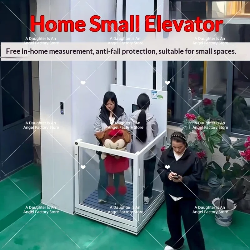 High Capacity Electric Hydraulic Home Lift Compact Cargo Elevator for Warehouse Villa Residential Building Small Platform Lift