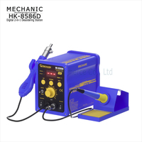 Hot Air Soldering Station MECHANIC HK-8586D 700W 2 In 1 SMD Soldering Iron Repair LED Digital Display Heat Gun Soldering Tool