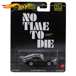 Mattel Hot Wheels Premium Car Pop Culture Aston Martin V8 Boys Toys 1/64 Diecast 007 Movie Vehicles Models Birthday Gift