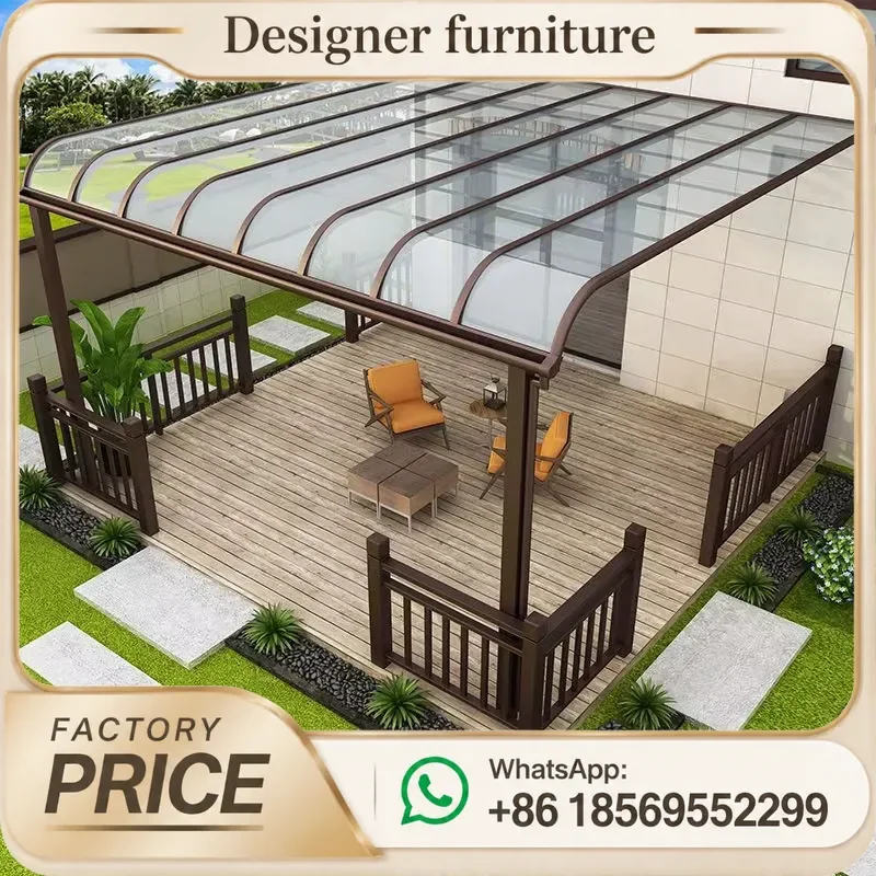 Customizable Aluminum Canopy Awning Durable Outdoor Shade For Garden Lawn Balcony Driveway Stylish Weather Resistant Patio