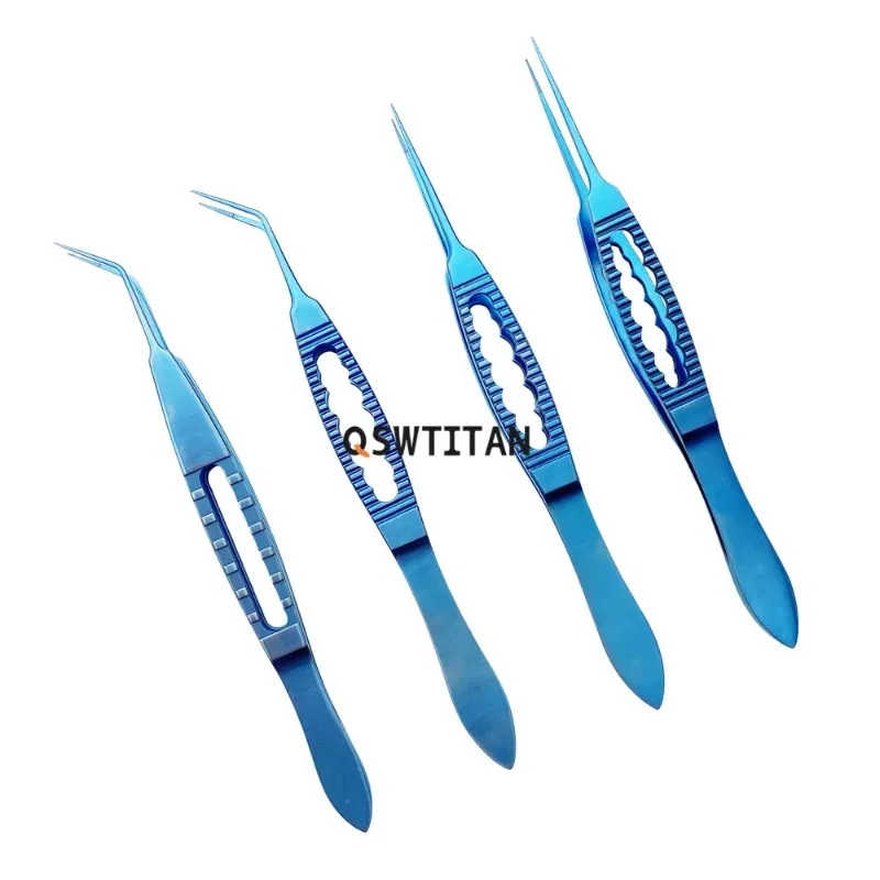 เครื่องมือผ่าตัดตา 4.5 มม. แท่งผูกไทเทเนียม แหนบขนาดเล็ก แหนบผ่าตัดเปลือกตาไทเทเนียม