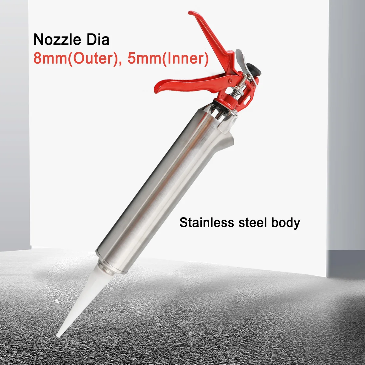 Stainless Steel Mortar Spot Grouting Gun Sprayer Grouting Mortar Sprayer Applicator Tool Cement Lime Wall Joint Guns